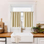 RYB HOME 100% Blackout Bathroom Curtains Over Sink 24 inches Long, Heat & UV Blocking Total Room Darkening Noise Reducing Curtains for Basement RV Campers, Biscotti Beige, 2 Panels Set