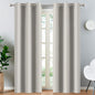 Yakamok 84 Inch Long Light Blocking Window Curtains Thermal Insulated Room Darkening Drapes for Bedroom,Solid Grommet Top Window Panels, 38x84 Inch, Light Beige, One Pair