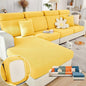 Soothing Home Sofa Covers, Sofa Hero Covers, Wear-Resistant Universal Couch Covers Washable Stretch Sectional Couch Cushion Covers (Yellow,Large Double Seat Cover)