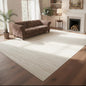 Washable Rugs 8x10 Area Rugs for Living Room- Modern Abstract Rugs for Bedroom, Dining Room,Large Soft Low Pile Carpet with Non Slip Rubber Backing,Neutral Accent Nursery Rug-(Beige Yellow)