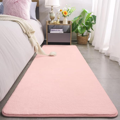 Amearea Modern Soft Hallway Runner Rug, 2x8 Feet Area Rug Runners for Hallways, Washable Runner Rugs, Non Slip Memory Foam Rug Pink Runner Rugs Carpet for Entrance Kitchen Kids Room Decor