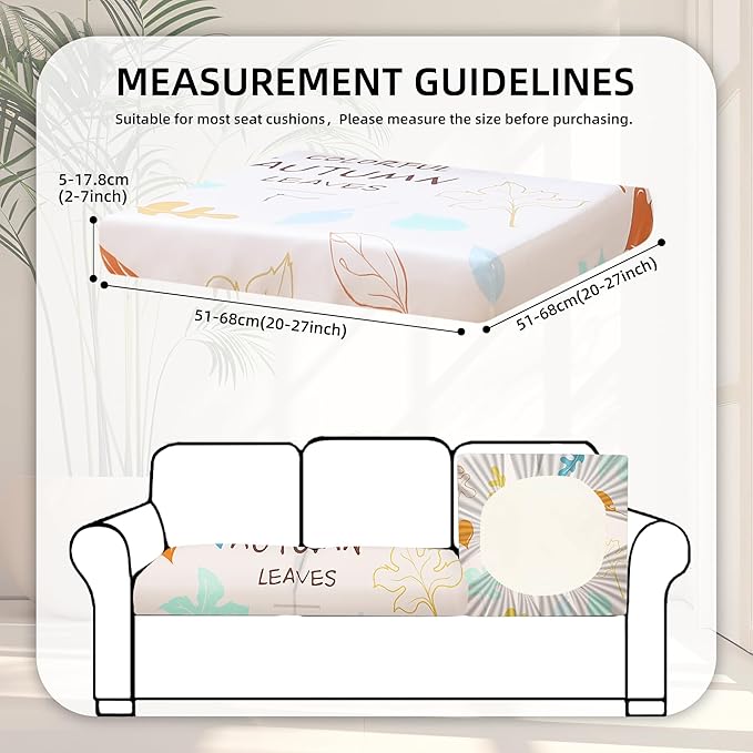 8Pcs Stretch Patio Cushion Covers,Outdoor Couch Covers Replacement,Outdoor Couch & Sofa Slipcovers,for Patio Furniture Cushion Covers,Washable Reusable urniture Protector(Chrysanthemum,8PCS)
