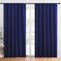NICETOWN Living Room Curtains, Blackout Draperies, Navy Blue, 1 Pair, 70 x 84-inch, Home Decorations Thermal Insulated Solid Rod Pocket Blackout Drapes for Cafe