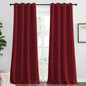 NICETOWN Burgundy Red Blackout Curtains 102 inches Length for Living Room, 2 Panels, 55" Wide, Thermal Insulated Long Drapes for Large Window