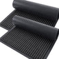OLANLY Front Door Mat Indoor Outdoor Entrance, 2-Pack 59 x 23 Inch, Waterproof Heavy Duty Doormat, Fade Resistant, Low Profile, Easy Clean Patio Porch Welcome Floor Mats for Entry, Charcoal Grey