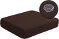Water-Repellent Sofa Cushion Slipcovers Stretch Camper Dinette Cushion Covers Furniture Protector for Sofa Seat with Elastic Bottom (Loveseat Cushion, Chocolate)
