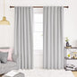 Deconovo Blackout Curtains, Thermal Insulated, W52 x L95 2 Panels, Back Tab, Machine Washable, Room-Darkening Drapes for Bedroom/Living Room Greyish White