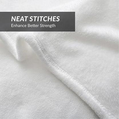Bedsure GentleSoft Fleece Blankets King Size White - Bed Blanket Soft Lightweight Plush Cozy Fuzzy Luxury Microfiber, 108x90 inches