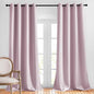 NICETOWN Room Darkening Drapes for Nursery - (52 inches Width by 120 inches Length, Lavender Pink, 1 Pair) Light Blocking Curtain Panels for Bedroom Girl Room, Soft Fabric Window Treatment