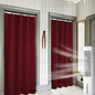 RYB HOME Blackout Curtains for Bedroom 84 inches Long 2 Panels Set, Privacy Thermal Insultaed Sunlignt Heat Blocking Drapes for Nursery Rental Room, Width 42 by Length 84, Burgundy Red