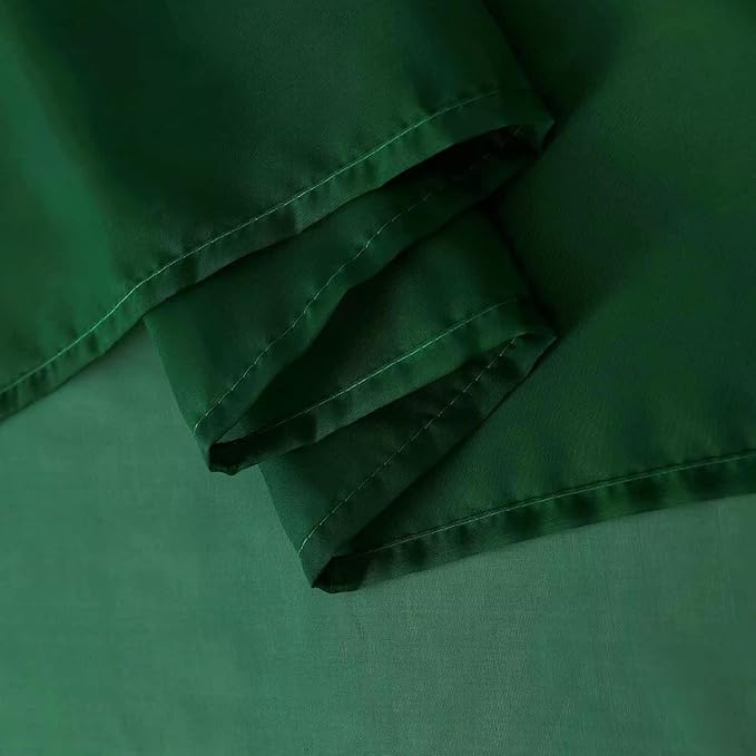 SpaceDresser Sheer Voile Window Treatment Rod Pocket Curtain Panels for Kitchen Bedroom Living Room Drapes Sunlight Filtering Privacy Semi Home Decor Assorted Colors Sizes (Foliage Green, 52 W x 63 L)