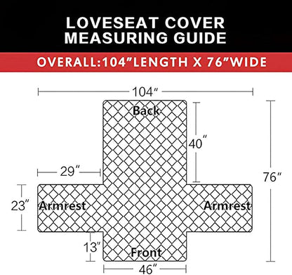 Easy-Going Reversible Loveseat Couch Cover for 2 Cushion Couch Sofa Cover for Dogs Water Resistant Furniture Protector with Foam Sticks Elastic Straps for Pet (Loveseat, Navy/Navy)
