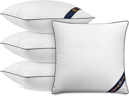 Utopia Bedding Throw Pillow Inserts (Pack of 4, White), 20 x 20 Inches Decorative Indoor Pillows for Sofa, Bed, Couch, Cushion Sham Stuffer