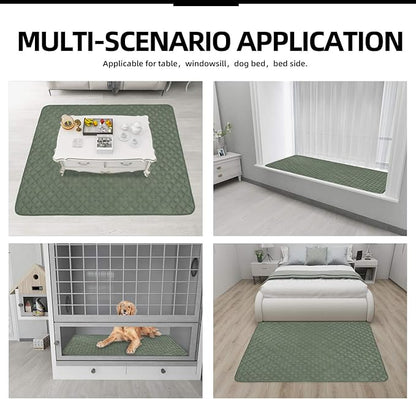Easy-Going Sectional Couch Covers for Dogs L Shape Sofa Cover Reversible Sofa Slipcover Chaise Lounge Cover Furniture Protector Cover for Pets Dog Cat (42 x 52 inches, Greyish Green/Greyish Green)