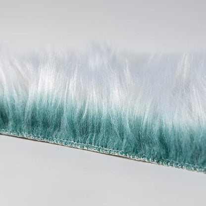 Ashler Faux Fur Rug, Fluffy Shaggy Area Rug Ultra Soft 6 x 9 Feet Rectangle Fur Rug Frosted Bottom Spring Green Fuzzy Rug Machine Washable Shag Rug, Nursery Decor Throw Rugs for Bedroom, Living Room