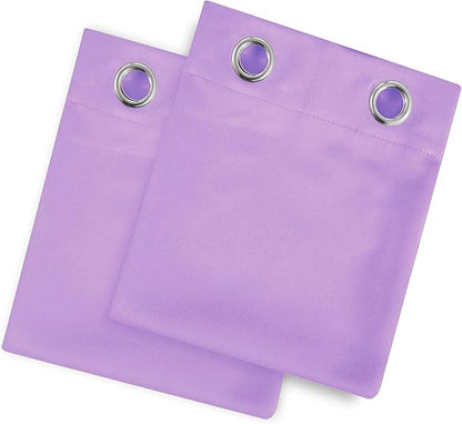 LEMOMO Blackout Curtains 38 x 84 inch/Lavender Curtains Set of 2 Panels/Thermal Insulated Room Darkening Bedroom Curtains