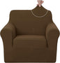 U-NICE HOME Recliner Chair Covers Stretch Couch Cover Sofa Cover Sofa Slipcover Furniture Protector for Chair Cover Pet Friendly(Armchair, Brown)