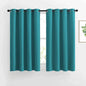 NICETOWN Blackout Curtains 54 inch Length for Bedroom - Grommet Thermal Insulated Solid Window Curtains for Kids Room/Home Office, Peacock Teal, W52 x L54, Set of 2