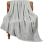 BEDELITE Fleece Blanket Light Grey Throw Blankets for Couch & Bed, Luxury Plush Cozy Fuzzy 50x60 inches, Super Soft Warm Lightweight Throw for Travel Camping