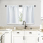 NICETOWN Greyish White Window Curtain Panels - Thermal Insulated Rod Pocket Room Darkening Curtain Sets for Bedroom (Platinum - Greyish White, 2 Panels, 29 by 20)