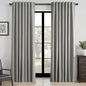Topfinel 92 Inch Linen 100% Blackout Curtains 2 Panels for Living Room Bedroom Thermal Insulated Total Black Out Linen Drapes with Back Tab Room Darkening Charcoal Grey Window Curtains 52x92
