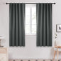 Deconovo Blackout Curtains, Thermal Insulated, W42 x L72 2 Panels, Back Tab, Machine Washable, Room-Darkening Drapes for Bedroom/Living Room Dark Grey