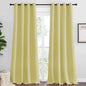 NICETOWN Paler Yellow Blackout Curtains 96" Long for Office, 55" Wide, 2 Pieces, Dining Room, Guest Room, Sound Reducing Heat and Cold Block Curtain Panels for Modern Room Decorative
