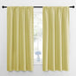 NICETOWN Paler Yellow Blackout Curtains 63 inches Long for Living Room, Darkening Window Curtain Panels, Easy-Care Solid Thermal Insulated Draperies/Drapes for Daughter Room