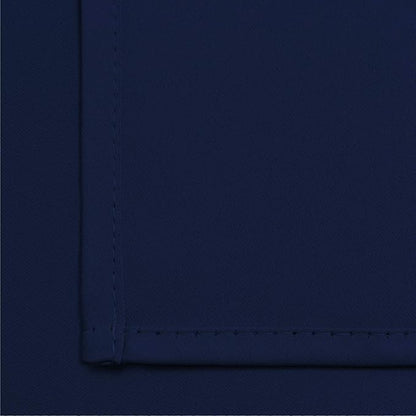 Yakamok 36 Inch Blackout Curtains for Kitchen, Sunlight Block Energy Saving Drapes for Bedroom Bathroom Room Darkening Window Treatment Panels, Navy Blue, 52Wx36L, 2 Panels