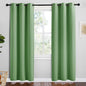 NICETOWN Froest Green Blackout Curtains 78 inches Length for Bedroom, 2 Panels, 42" Wide, Thermal Insulated Decoration Drapes for Office Window