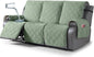 TAOCOCO 100% Waterproof Recliner Sofa Cover, Non Slip Split Couch Covers for Reclining Couches with Straps, Washable Reclining Sofa Cover Furniture Protector for Kids Pets(3 Seater, Sage Green)