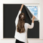 100% Blackout Curtains for Bedroom, Portable DIY Window Blinds, No Drill Window Shades & Blackout Blinds with Stickers & Tabs for Travel, Dorm Room, Media Room (157" x 57")
