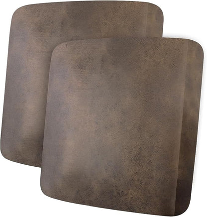 Leather Look Couch Cushion Covers Sofa Seat Slipcovers Sets Couches Furniture Protector for Sectional Armchair Loveseat Pets Kids Stretch Spandex Fabric (2 Cushion Loveseat, Light Brown)