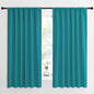 NICETOWN Peacock Blue Blackout Curtains Panels for Window, Thermal Insulated Rod Pocket Blackout Drapes/Draperies for Living Room (2 Panels, W62 x L63 inches)
