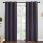 NICETOWN Greyish Purple Blackout Curtains 84 inches Length for Dining Room, 2 Panels, 34" Wide, Thermal Insulated Long Drapes for Window