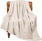 BEDELITE Fleece Blanket Beige Throw Blankets for Couch & Bed, Luxury Plush Cozy Fuzzy Blanket 50" x 60", Super Soft Warm Lightweight Throw Blanket for Travel Camping