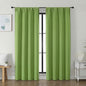 Simplebrand Ava Lime Blackout Curtains for Bedroom 72 Inch Length 2 Panels Set, Privacy Thermal Insulated Rod Pocket Door Window Curtains for Patio French Door Front Door, W40 x L72 Inch