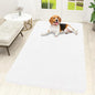 OLANLY Dog Door Mat for Muddy Paws 59x32, Absorbs Moisture and Dirt, Absorbent Non-Slip Washable Doormat, Quick Dry Chenille Mud Mat for Dogs, Entry Indoor Entryway Carpet for Inside Floor, White