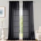 OWENIE Black Sheer Curtains 108 Inches Long for Living Room Bedroom 2 Panels Set, Lightweight Airy Black Sheer Curtain, Filmy Rod Pocket, 2 PCS, Each 59" W x 108" L