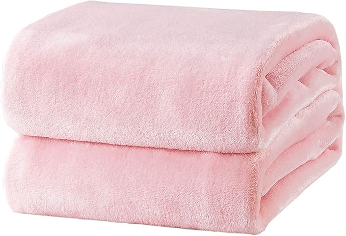 Bedsure GentleSoft Fleece Blankets King Size Pink - Valentines Blanket Soft Lightweight Plush Cozy Fuzzy Luxury Microfiber Throws, 108x90 inches