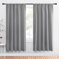 NICETOWN Blackout Curtain Panels for Bedroom - Thermal Insulated Rod Pocket Blackout Drapes/Draperies for Play Kids Room (2 Panels, W52 x L72 inches, Silver Grey)