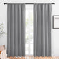 NICETOWN Blackout Curtains 84 inches Length - Energy Efficient & Noise Reducing Thermal Insulated Rod Pocket Blackout Drapes/Draperies for Living Room (Silver Grey, 2 Panels, W52 inches x L84 inches)