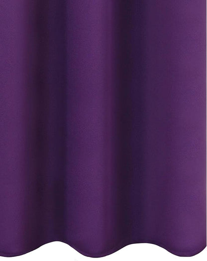 LEMOMO Purple Thermal Blackout Curtains/38 x 63 Inch/Set of 2 Panels Room Darkening Curtains for Bedroom