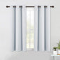 NICETOWN Room Darkening Curtain Panels for Bedroom -Easy-Care Solid Thermal Insulated Grommet Room Darkening Draperies/Drapes (2 Panels, 42 by 54, Platinum-Greyish White)