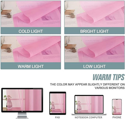 Light Pink Sheer Curtains for Window 72 inches Long 2 Panels Set, Soft Airy Modern Light Filtering Sheer Curtains for Living Room Bedroom, Dual Rod Pocket Solid Window Drapes, 2x42Wx72L inches