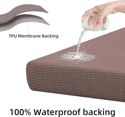 Outdoor Cushion Covers Set,8PCS Patio Furniture Couch Seat Slipcovers, Replacement for Sofa Sectional Chair(Cover，Only)