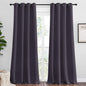 NICETOWN Greyish Purple Blackout Curtains 102 inches Length for Living Room, 2 Panels, 55" Wide, Thermal Insulated Long Drapes for Large Window