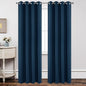Joydeco Blackout Curtains 95 Inch Length 2 Panels Set, Thermal Insulated Long Curtains& Drapes 2 Burg, Room Darkening Grommet Drapes for Living Room Bedroom Window (W52 x L95 Inch, Navy Blue)