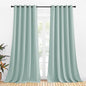 NICETOWN Blackout Curtain Panels for Bedroom, 2 Panels, W70 x L95-inch, Aqua, Thermal Insulated Grommet Top Blackout Draperies and Drapes for Basement