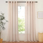 NICETOWN Taupe Voile Sheer Curtains 108 inches Long for Living Room, Grommet Airy & Elegant Light Filtering Soft Sheer Lightweight Window Treatment for Bedroom, W54 x L108, 2 Panels